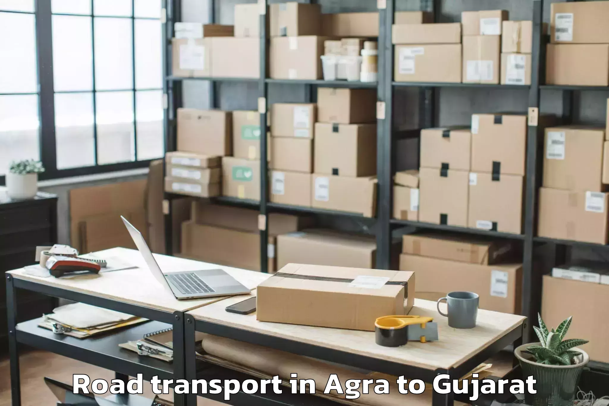 Top Agra to Bagasra Road Transport Available